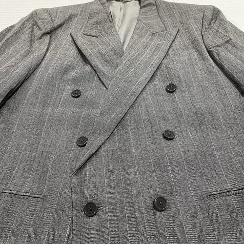 Christian Dior Blazer Mens 42 Gray Double Breasted Lined Sports Jacket - Bild 10 von 13