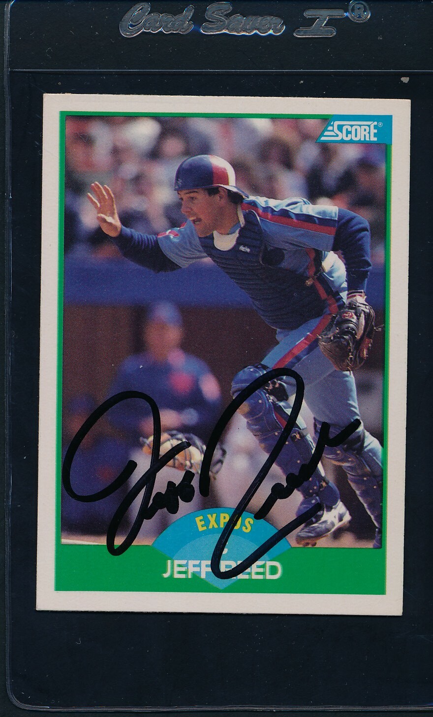 1989 Score #99 Jeff Reed Expos Signed Auto *42056 | eBay