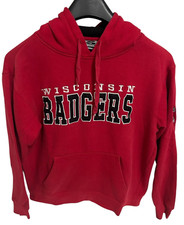 Wisconsin Badgers Hooded Sweatshirt Stadium Athletics Size Large Red