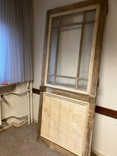Alte große  Zimmertüre / Wohnungstüre alt antik Tür abgebeizt Haustür