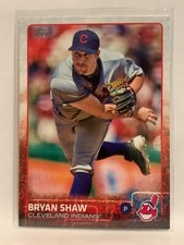 #425 Bryan Shaw Cleveland Indians 2015 Topps Series two Baseball Card