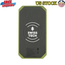 20000mAh Wireless Power Bank W/ Flashlight Solar Charging Pad IP54 Weatherproof