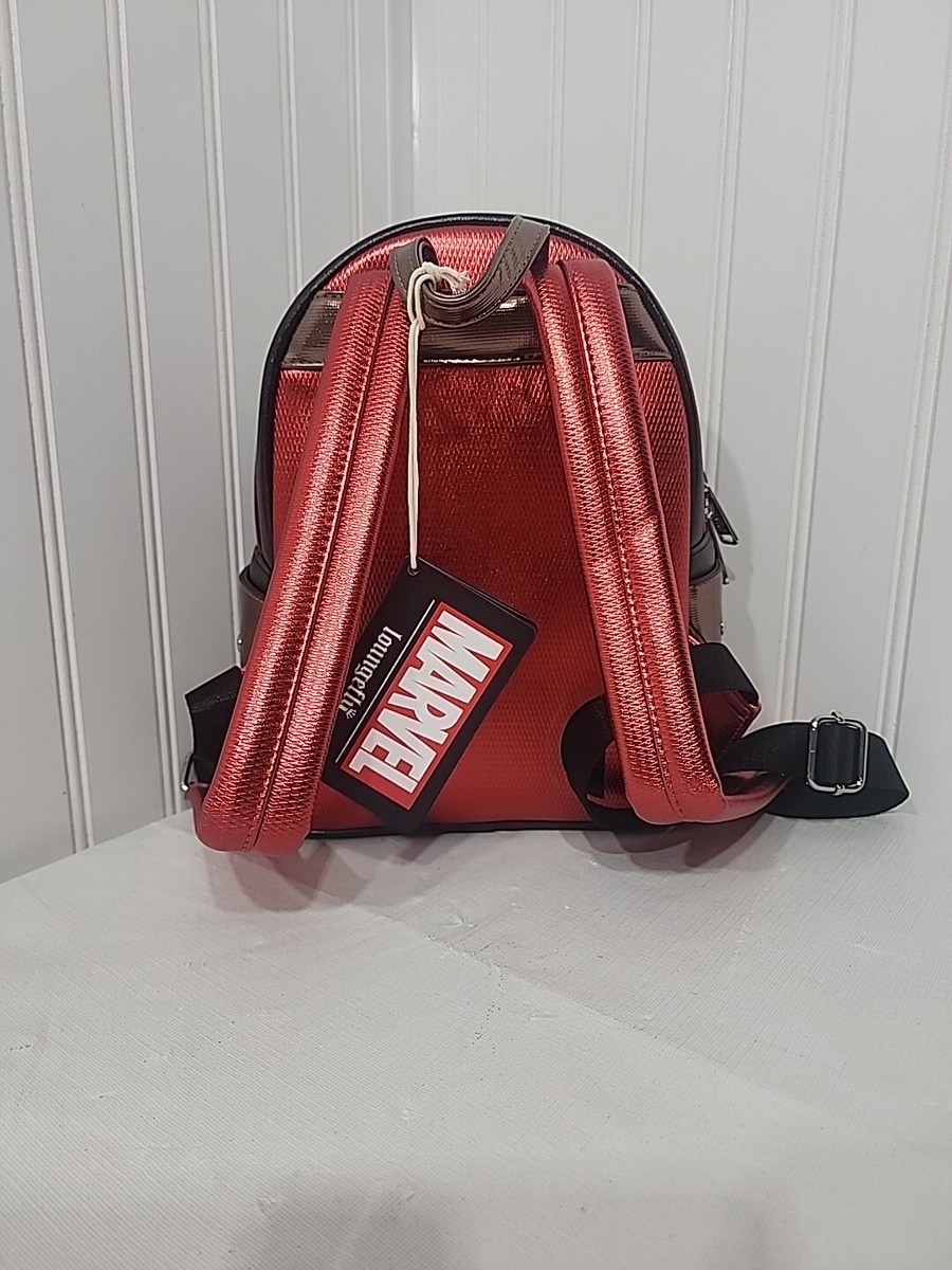 Marvel Loungefly Deadpool Red Metallic Cosplay Mini Backpack  display picture 1