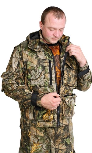 TRAJE CHAQUETA PANTALONES PESCA CAZA CAMUFLAJE CAMPING OUTDOOR GOTCHA PAINTBALL CHALECO... - Imagen 5 de 11