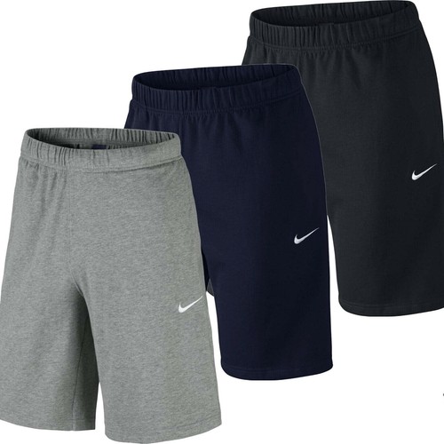 mens nike jersey shorts grey