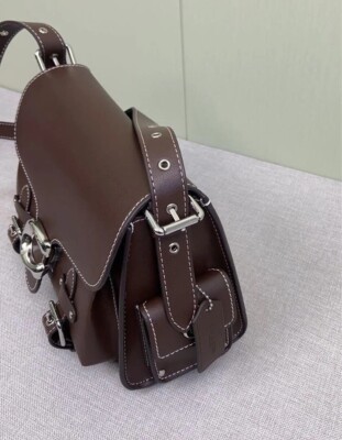 COACH Cargo Soft Tabby Leather Shoulder Bag Maple CT721 Outlet NEW