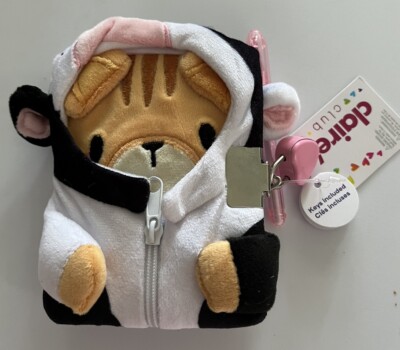 Mini Tiger w/Cow Zip Hoodie & Purple Fox Diary Journal Lock Mini Tiger w/Cow Zip Hoodie & Purple Fox Diary Journal Lock