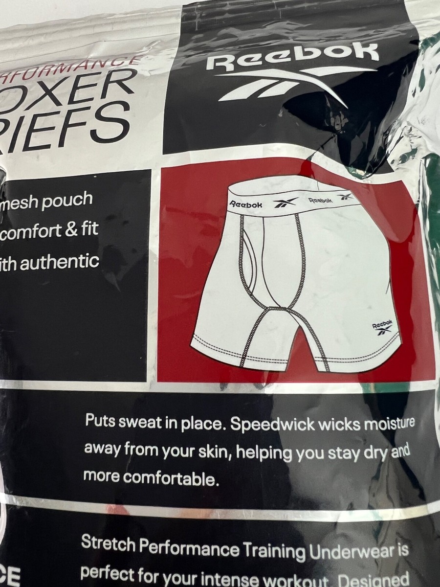 Reebok Mens Performance Boxer Briefs Pk Size Small 28-30 - Main Image