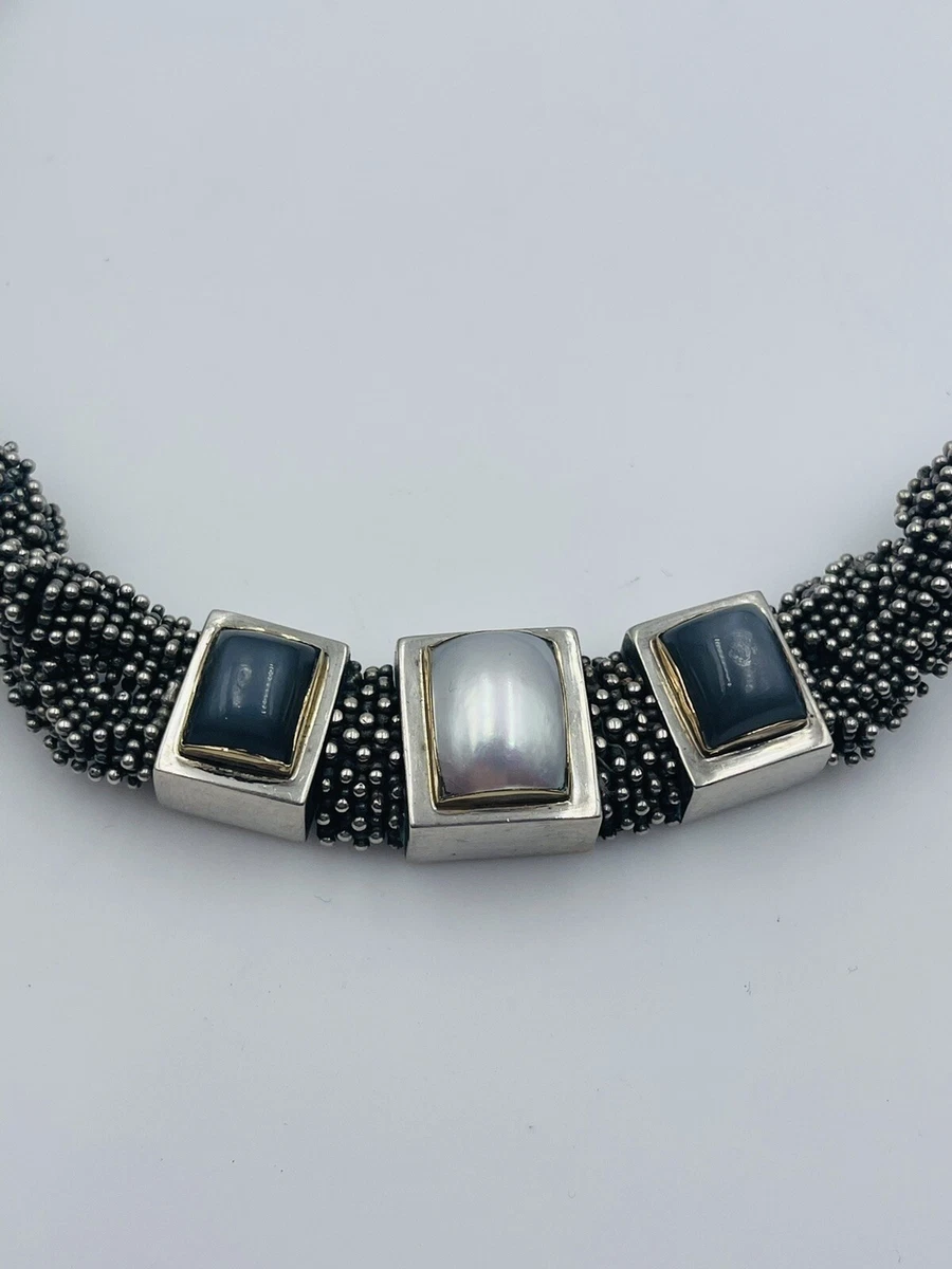 Michael Dawkins Sterling Silver Yellow Gold Large Heavy