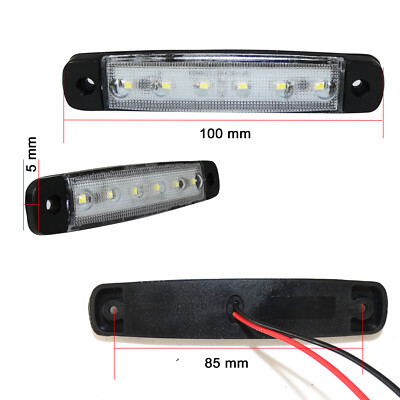6x/8x/10x 12-24V 6 LED 4 LED 2 Luci Di Ingombro Laterali Stile - Foto 2