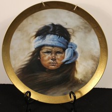 "Apache Boy" Special Issue Collectors Plate #2235/5000 By Gregory Perillo 1981