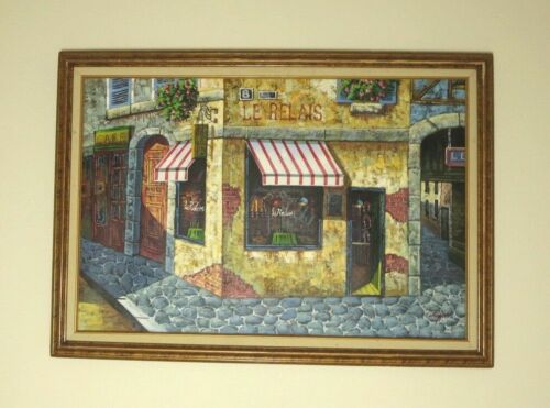 M.Chapot Signed and Framed Painting on 24