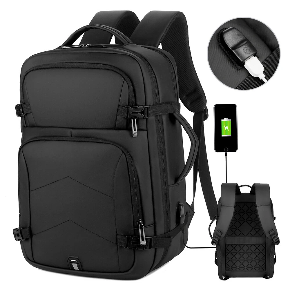 AU Men Laptop Backpack Waterproof Large Rucksack Travel School Bag With USB