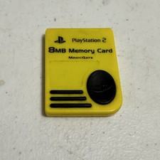 Official OEM Sony Playstation 2 PS2 Memory Card 8MB Magic Gate Nyko Yellow
