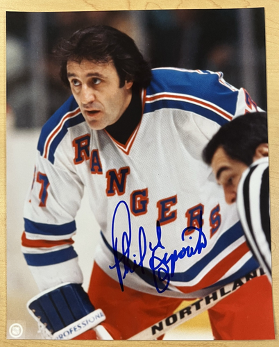 Lot of 2 Phil Esposito Autographed 8x10s NHL Boston Bruins New York Rangers - Picture 2 of 4