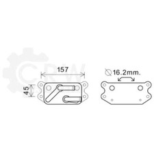 Ölkühler 142x80 passend für Volvo XC90 I 275