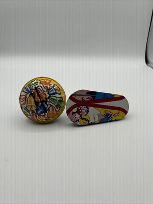 Vintage Noise Makers Tin Litho Lot of Two