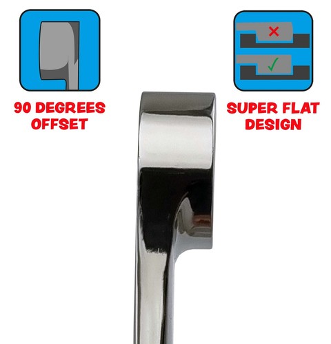 JUEGO DE LLAVES/LLAVES DE TRINQUETE DE DOBLE ANILLO EXTRA LARGAS DE SELLO BRITOOL - Imagen 3 de 6