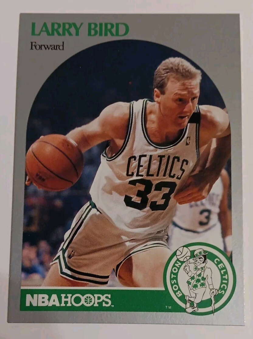 1990 Larry Bird NBA Hoops Card Boston Celtics #39