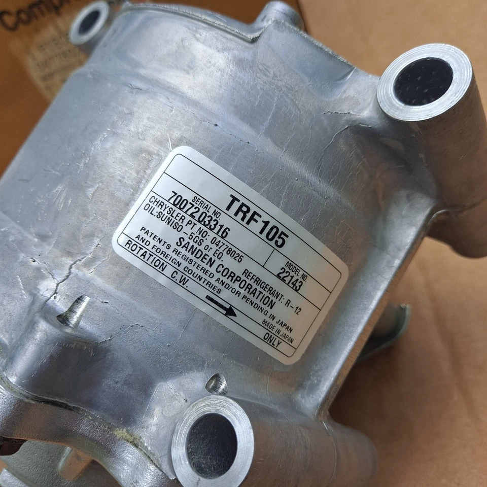 Dodge B150 B250 B350 1992 1993 furgoneta 3,9 L 5,2 L nuevo en stock MoPar compresor de aire acondicionado Foto 4 de 4