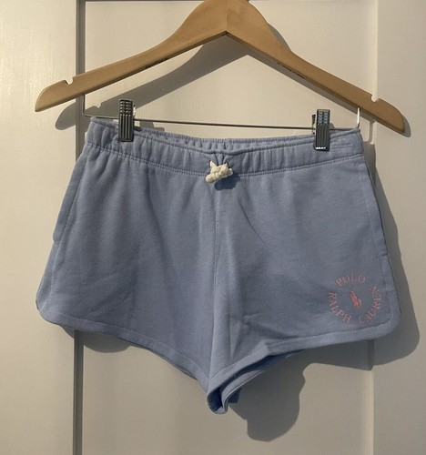 Polo Ralph Lauren Longwood Blue Cotton Shorts Girls Size Large 12-14 NWT - Picture 9 of 11