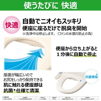 TOSHIBA SCS-T161 Hot Water Bidet Toilet Seat Clean Wash Stainless