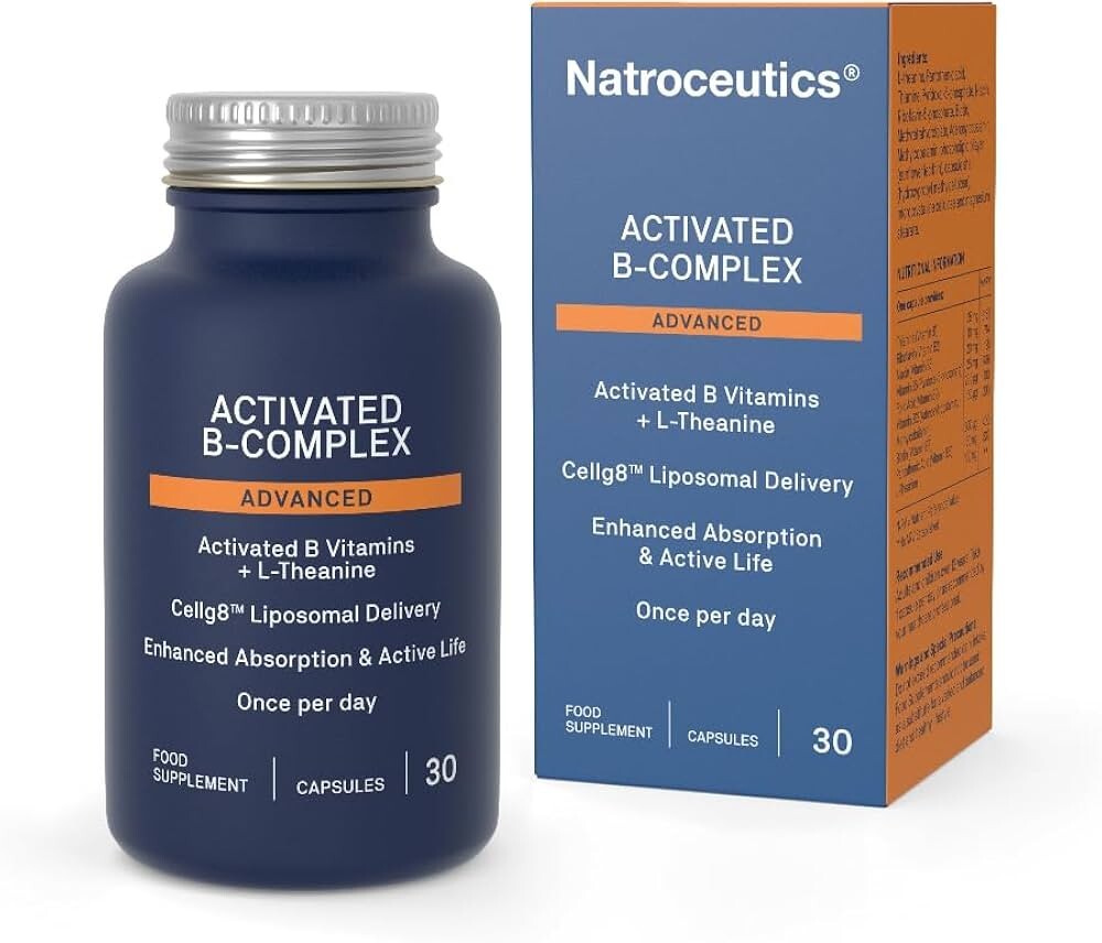 Natroceutics Activated B-Complex Advanced 30 Vegan Capsules Activated B Vitamins