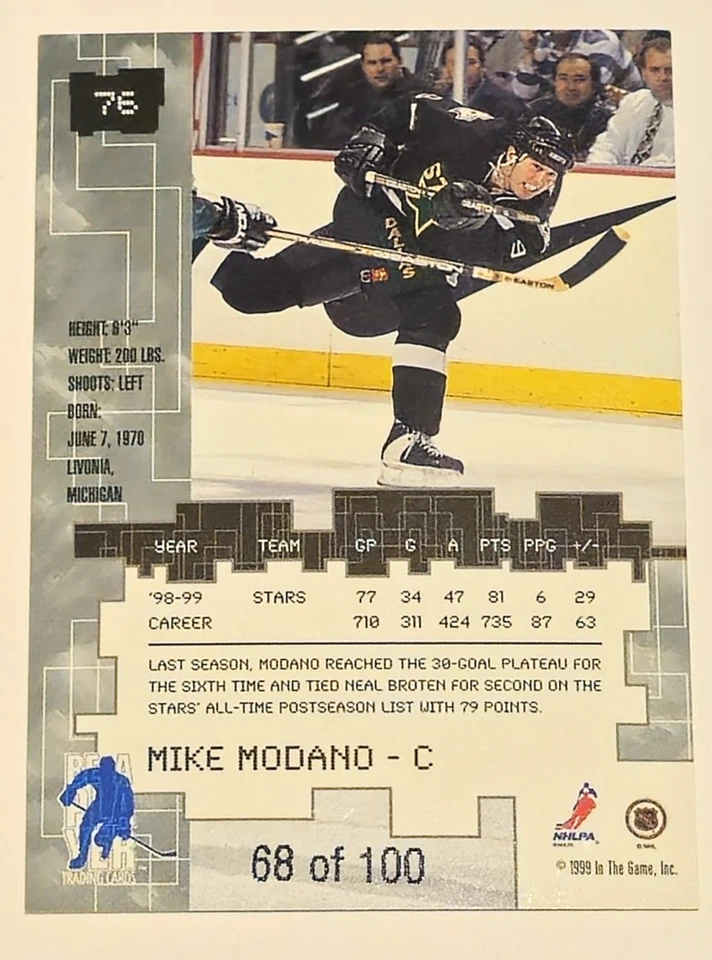 Lote de 21 tarjetas Mike Modano Dallas Stars HOF que abarca carrera - #/100 insertos + más Foto 3 de 4