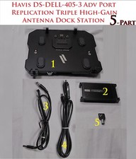 Havis DS-DELL-405-3 Bas Port Replication Triple High-Gain Antenna Dock Station K