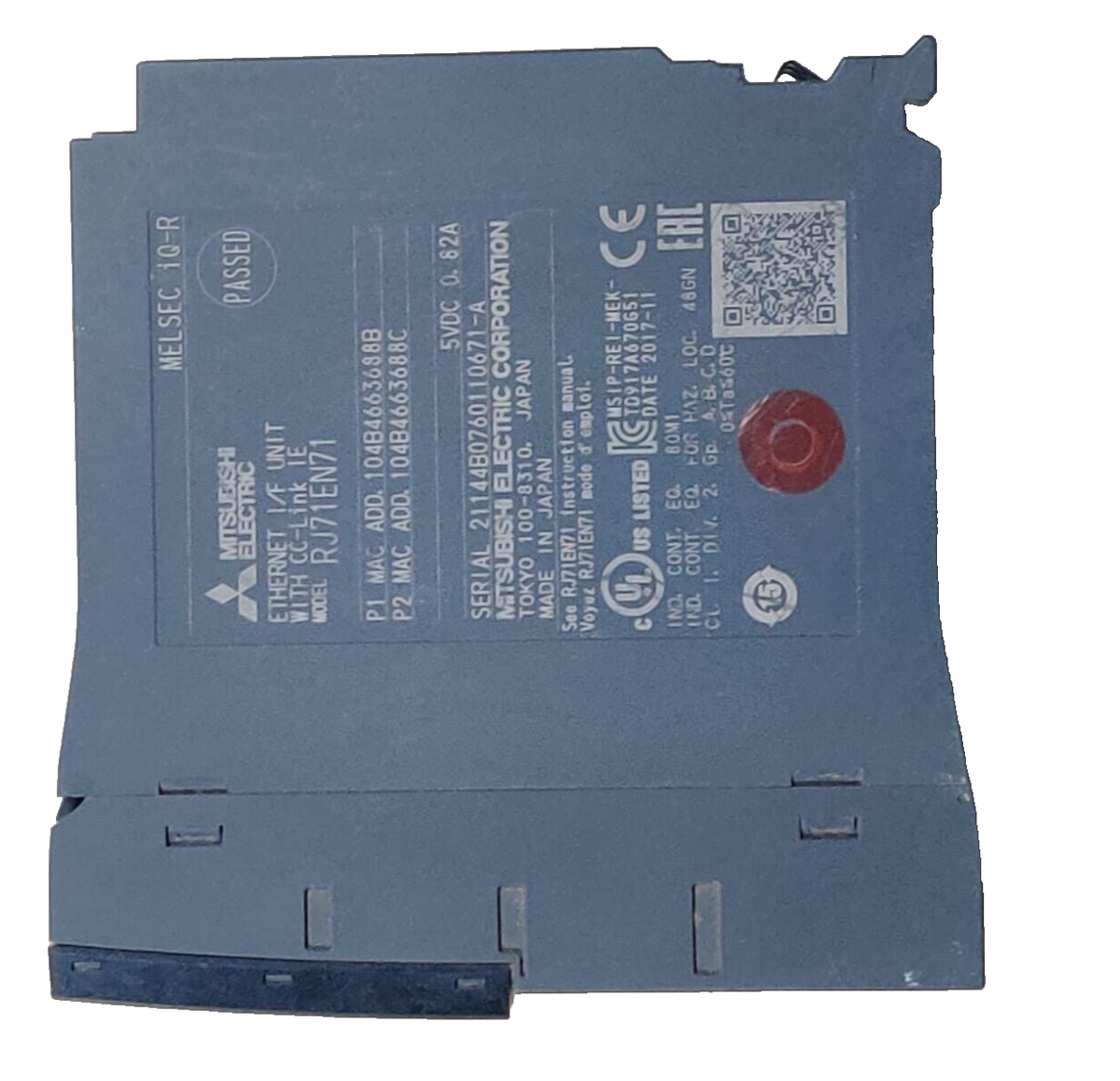 MITSUBISHI RJ71EN71 Ethernet Module with IE CC-Link MITSUBISHI RJ71EN71 Ethernet Module with IE CC-Link