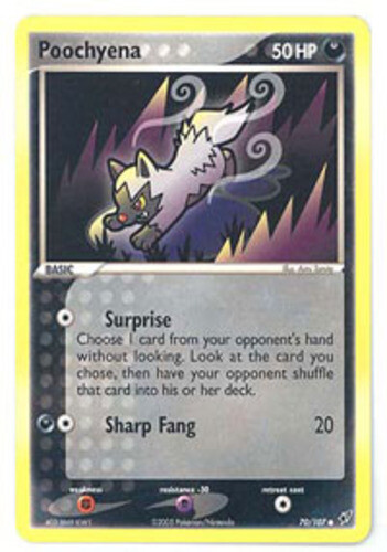 Pokemon - Poochyena - 70/107 - Common - EX Deoxys - NM