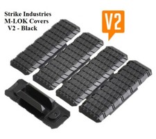 Strike Industries M-LOK Rail Cover V2 - SI-MLOK-COVER-V2 - 5 Pack - BLACK or FDE