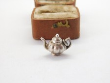 Sterling Silver Teapot Charm Pendant Vintage c1970