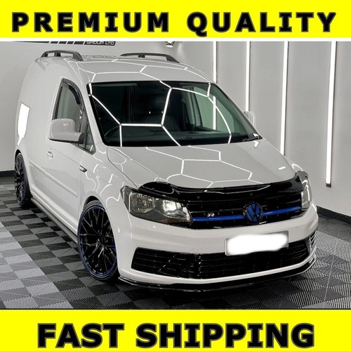 Protège-capot (bra) Pour VW Touran 2003-2006 Et Caddy 2004-2010 - Noir, Simili Cuir Avec Feutre Intérieur