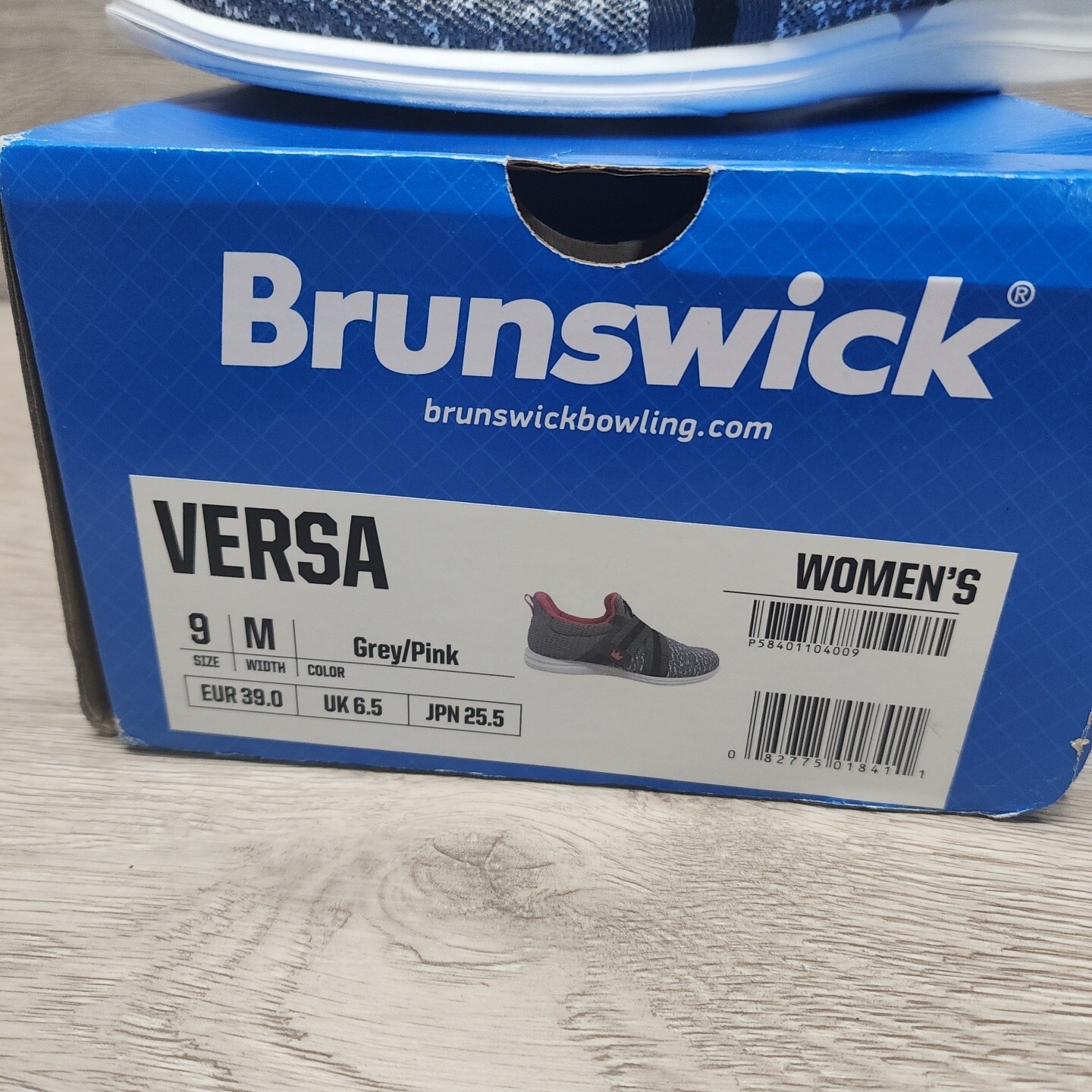 Women’s Brunswick Versa Slingshot Slip On Bowling Shoes Grey/Pink Size