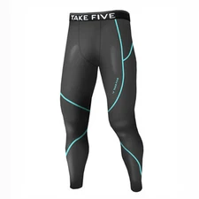 Take Five Mens Skin Tight Compression Base Layer Running Pants Leggings NT506