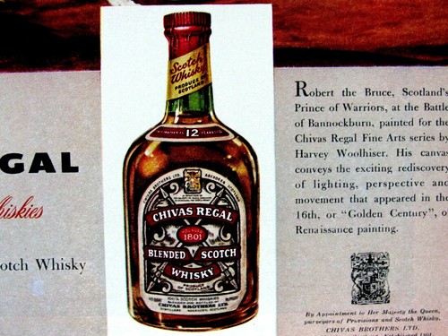 1958 Chivas Regal Robert The Bruce-Prince Of Warriors Original Print Ad 9 x 11" - Picture 7 of 12