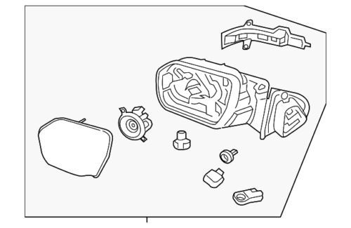 Conjunto de espejo para Ford (N/P KL1Z-17683-GA)