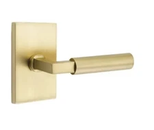 Emtek Hercules Right Handed Passage Door Lever Set Satin Brass  5112HECUS4RH