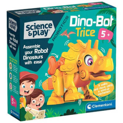 Clementoni Science and Play Robotics Dino Bot Triceratop Innovative Toy for Kids