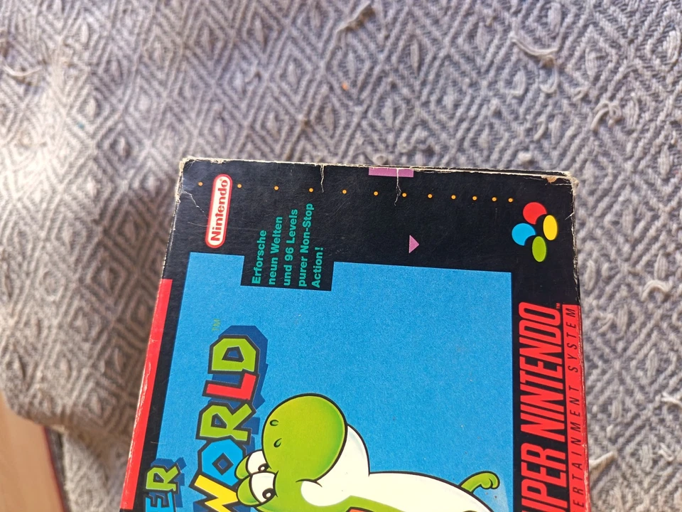 Super Mario World Snes Ovp Cib Super Nintendo Rar - Bild 4 von 4