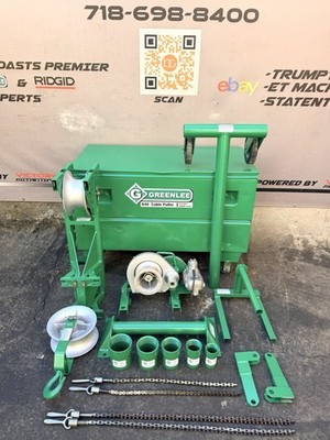 Greenlee 686 640 4000 LBS Tugger Cable Puller Set With Accessories  NICE 