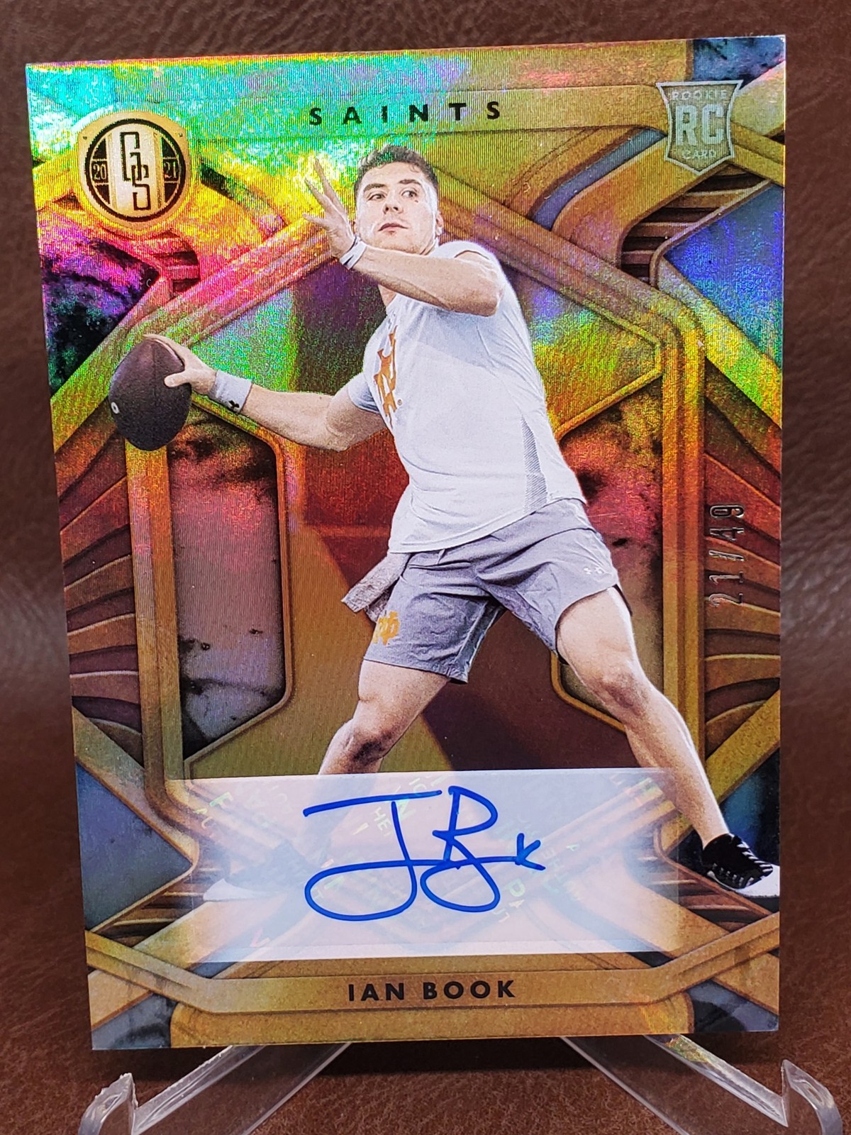 Ian Book Panini Gold Standard #119 Platinum
