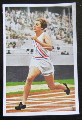Bild Olympia 1936 Franck  Spezial Olympics Winner 100 mtr Lauf Helen Stephens US