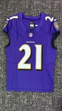 2024 Baltimore Ravens Brandon Stephens Game Worn Home Jersey Used UCLA SMU COA