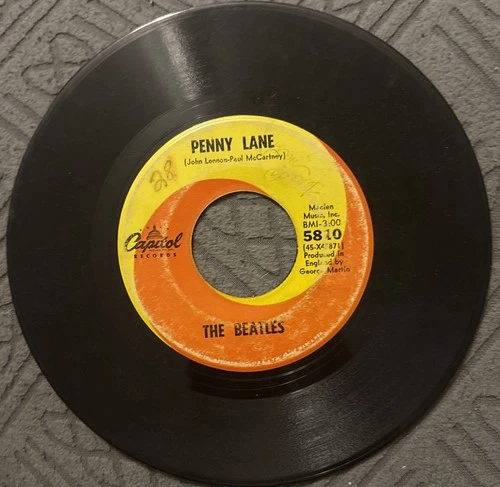 Penny Lane 45RPM 1967 The Beatles Vinyl