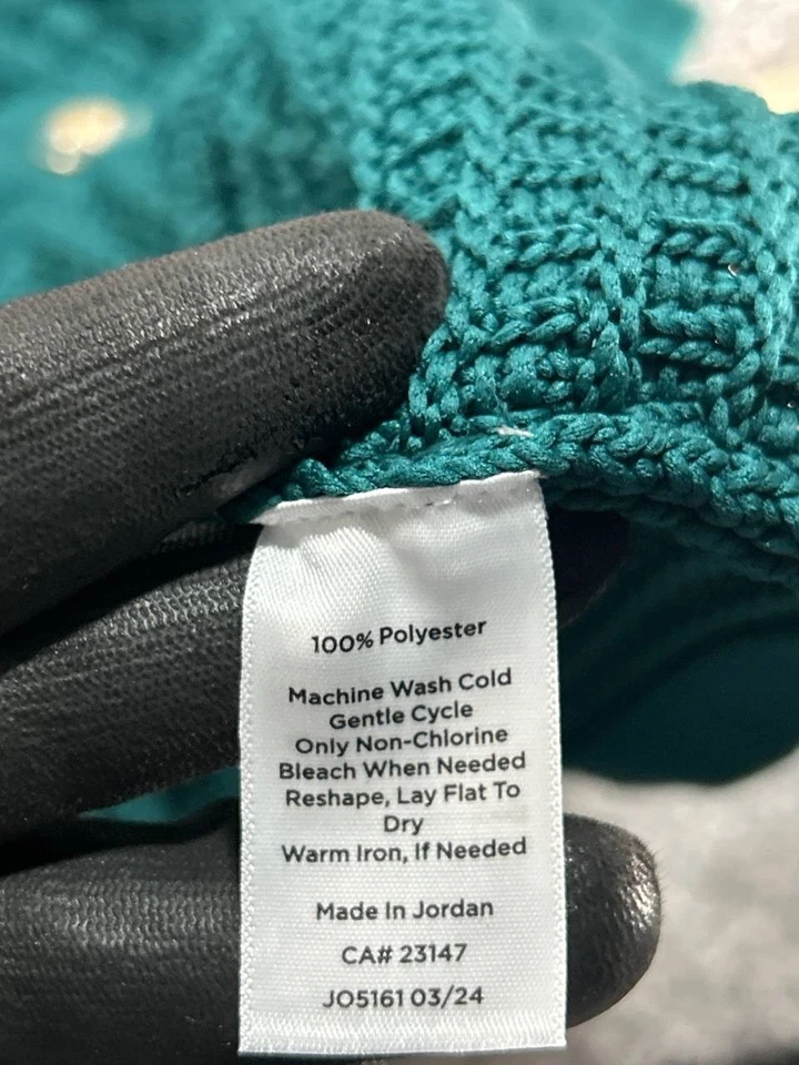 Suéter Talbots Mujer 2x Cárdigan Tejido Verde Nuevo * Foto 4 de 4