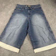 Southpole Shorts Mens 29 Blue Denim Relaxed Fit Bermuda 5 Pocket Casual