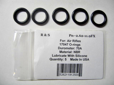R&S 5 FX 17047 O-rings / R&S 2.62-11.9FX / Material NBR 70 Durometer