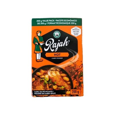 RAJAH Hot Curry Powder 200g Box Refill South Africa UK